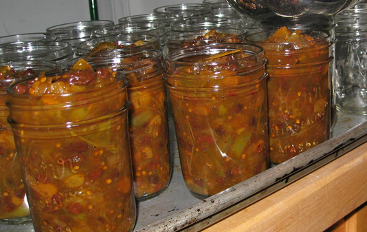 Green tomato chutney 