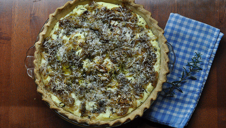 rosemary onion tart